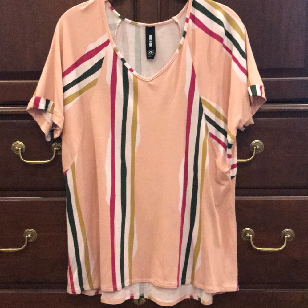 Agnes & Dora Love Top Watercolor Stripe XS